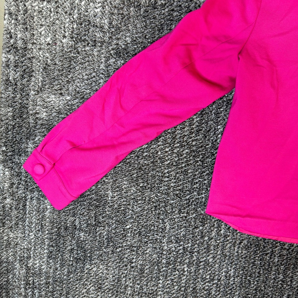 Nicole Miller New York Hot Pink Button Front Cropped Jacket Size S Barbiecore - Picture 14 of 16